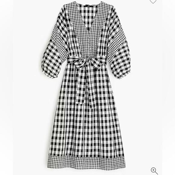 J. Crew Dresses & Skirts - J Crew Tie Waist Button Front Dress in Organic Cotton Size XS